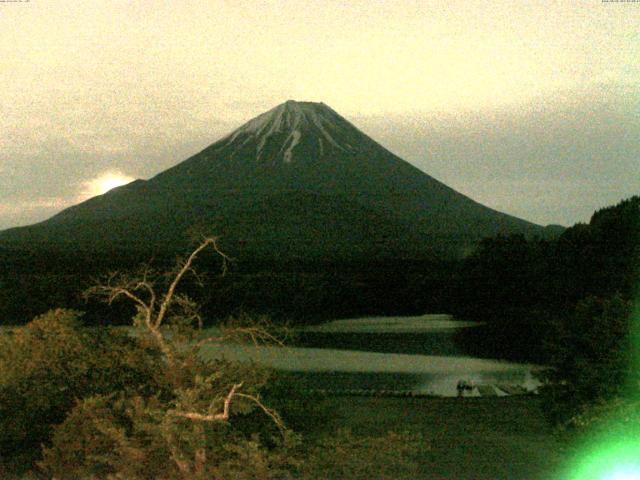 精進湖からの富士山