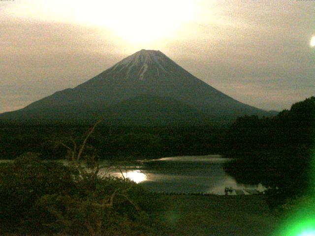精進湖からの富士山