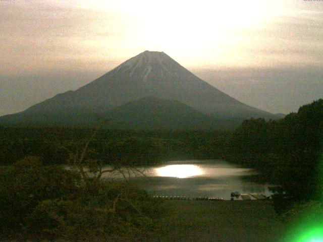 精進湖からの富士山