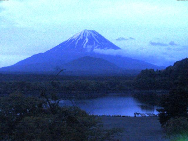精進湖からの富士山
