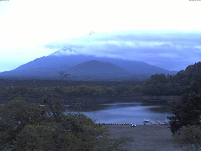精進湖からの富士山