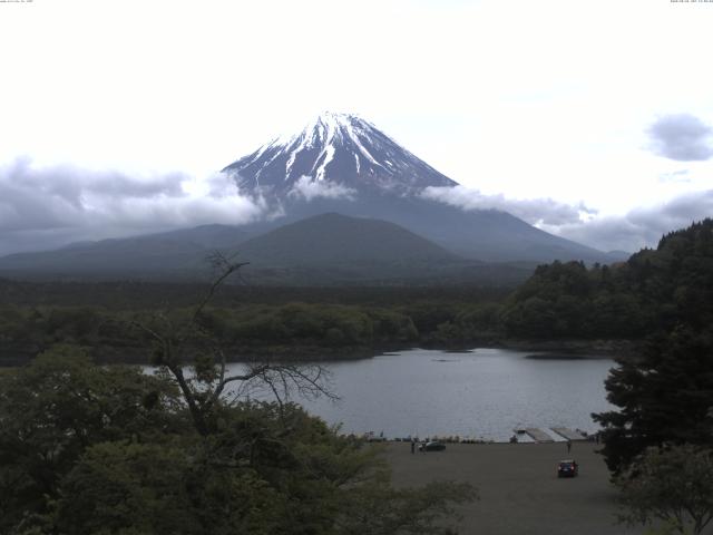 精進湖からの富士山