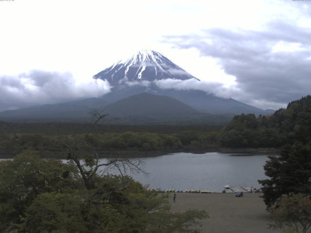 精進湖からの富士山