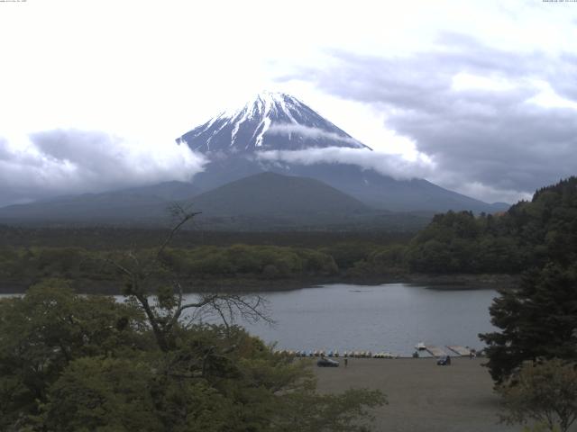 精進湖からの富士山