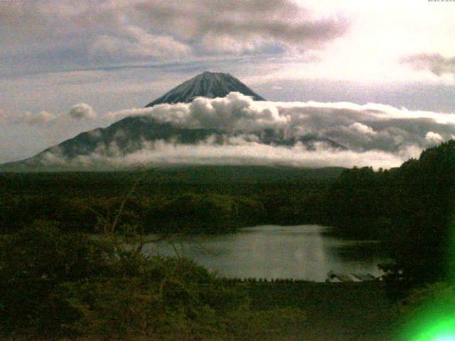 精進湖からの富士山