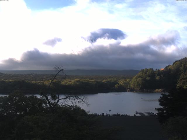 精進湖からの富士山