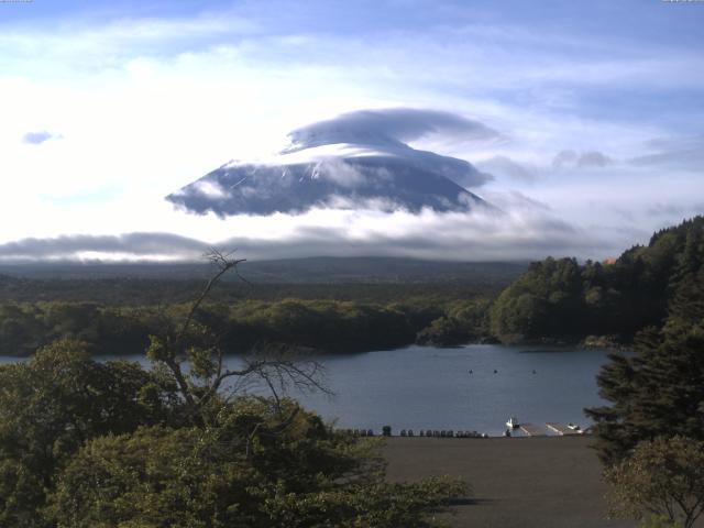 精進湖からの富士山