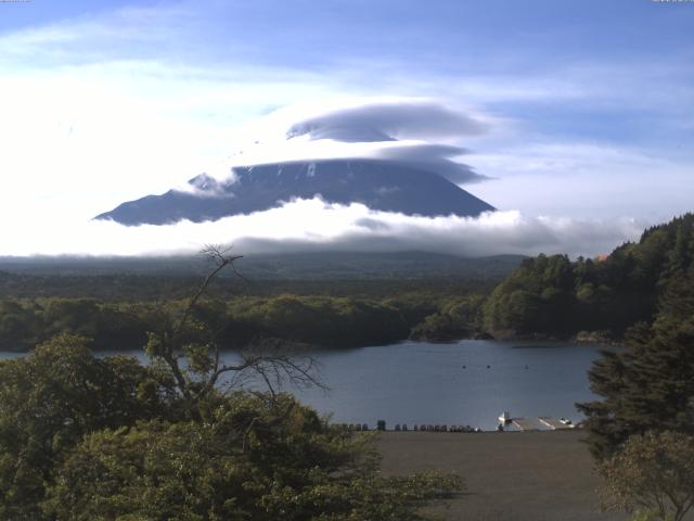 精進湖からの富士山