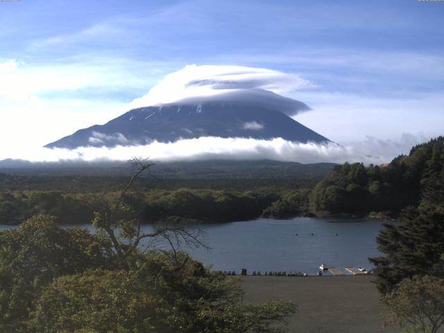 精進湖からの富士山