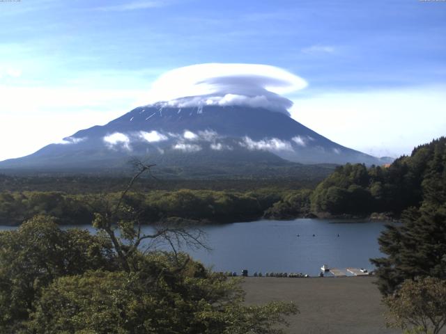 精進湖からの富士山