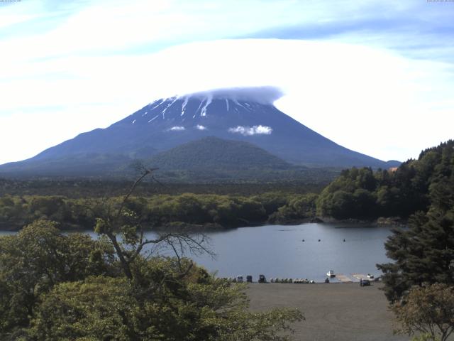 精進湖からの富士山