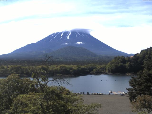精進湖からの富士山