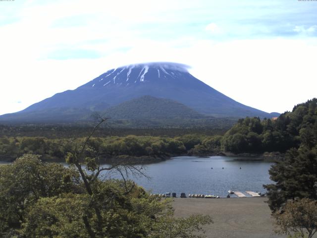 精進湖からの富士山