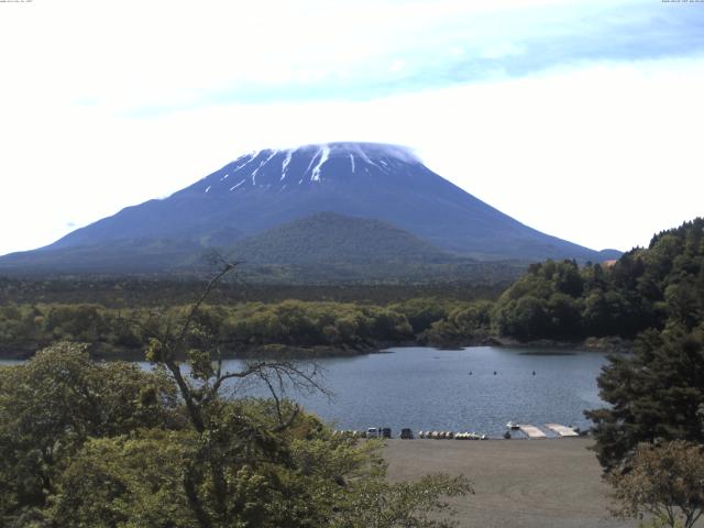 精進湖からの富士山