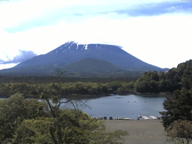精進湖からの富士山