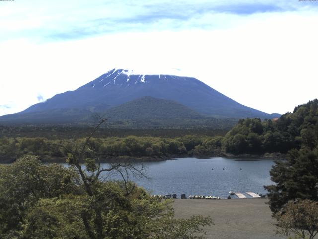 精進湖からの富士山