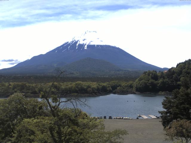 精進湖からの富士山