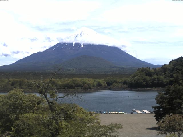 精進湖からの富士山