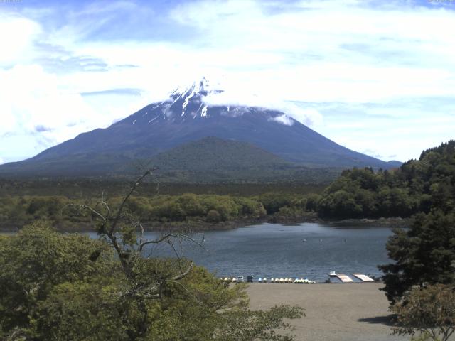 精進湖からの富士山