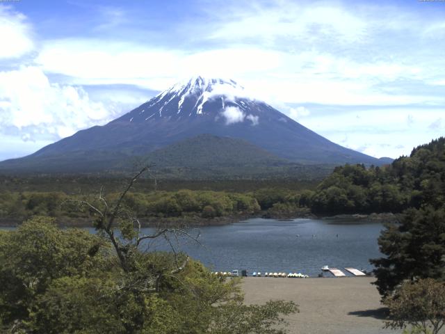 精進湖からの富士山