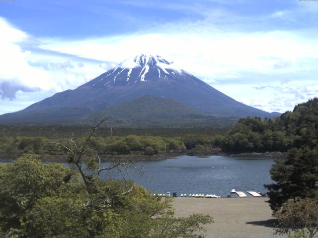 精進湖からの富士山