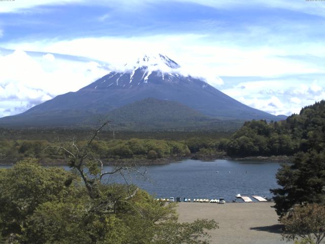 精進湖からの富士山