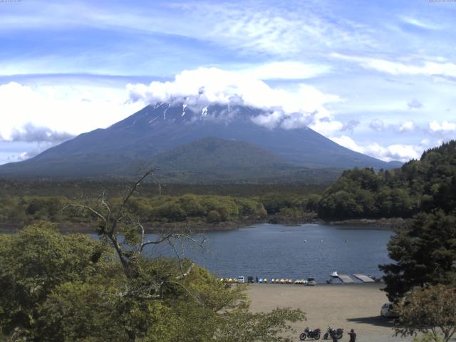 精進湖からの富士山