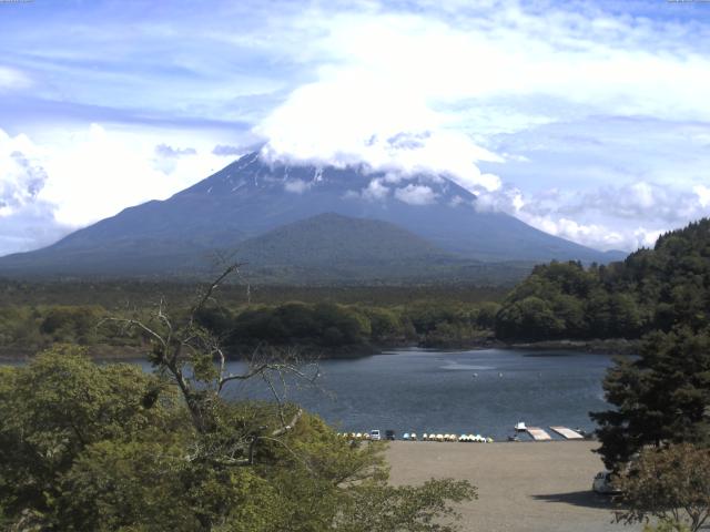 精進湖からの富士山