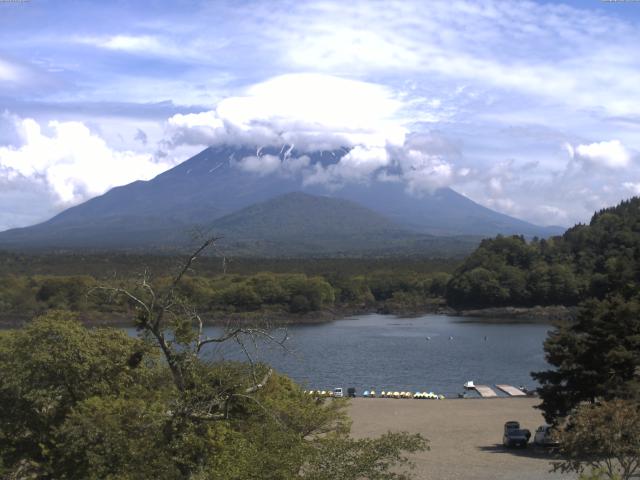 精進湖からの富士山