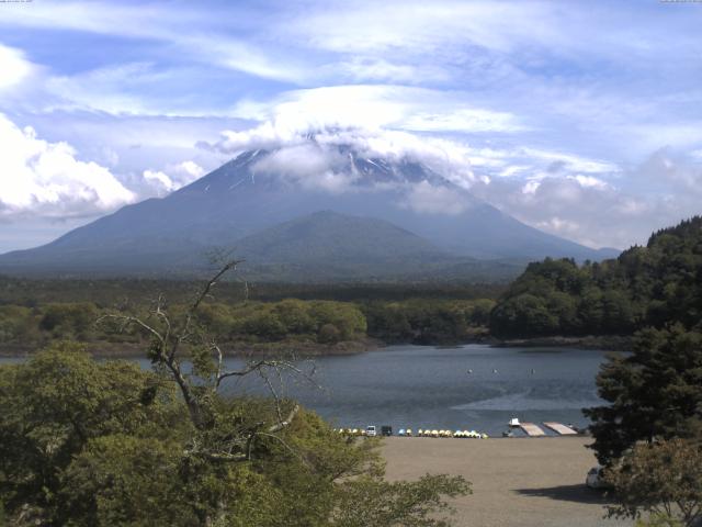 精進湖からの富士山