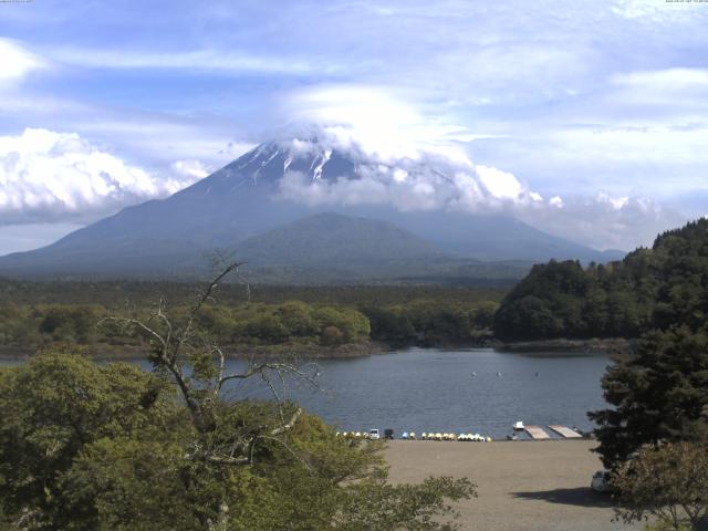精進湖からの富士山