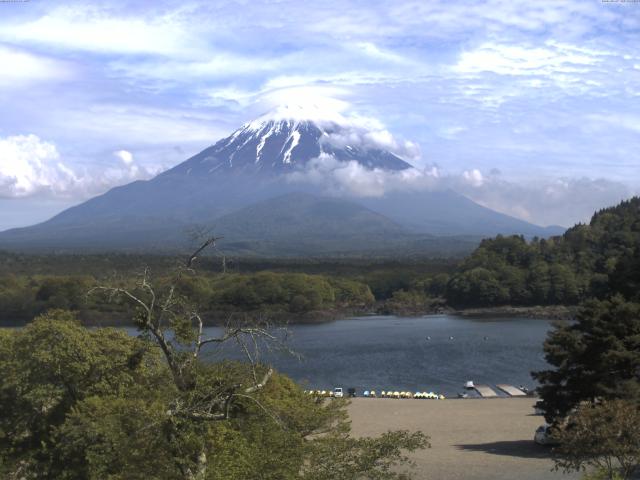 精進湖からの富士山