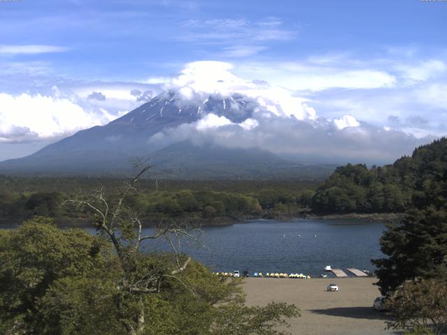 精進湖からの富士山
