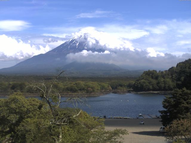 精進湖からの富士山