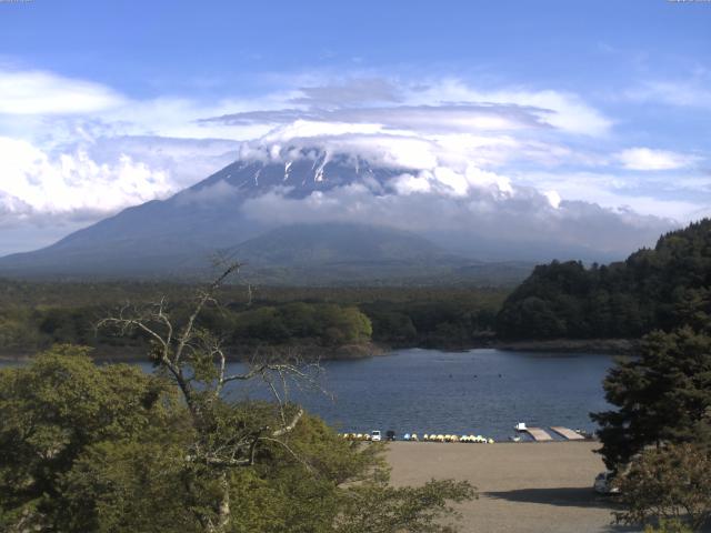 精進湖からの富士山