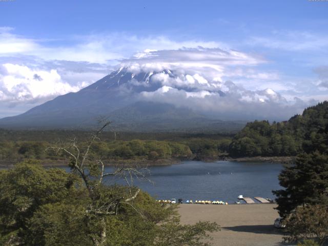 精進湖からの富士山