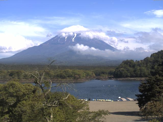 精進湖からの富士山