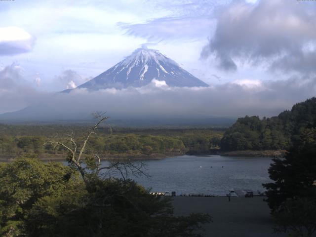 精進湖からの富士山