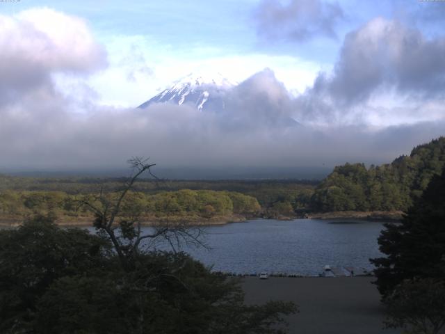 精進湖からの富士山