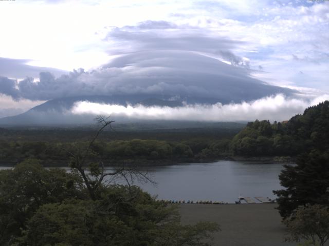 精進湖からの富士山