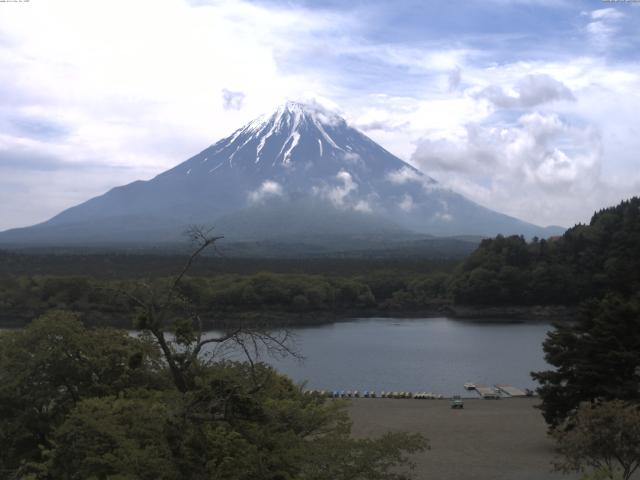 精進湖からの富士山