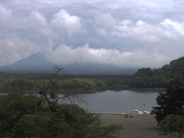 精進湖からの富士山