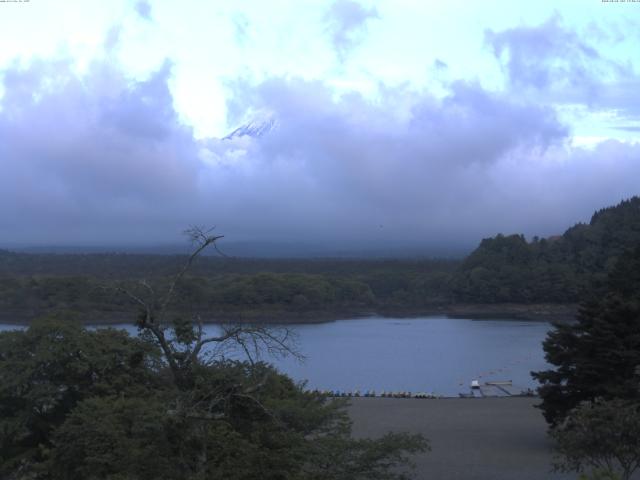 精進湖からの富士山