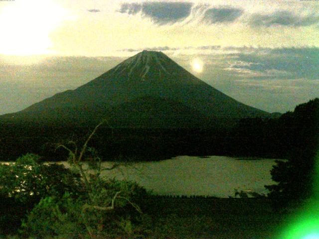 精進湖からの富士山
