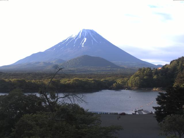 精進湖からの富士山
