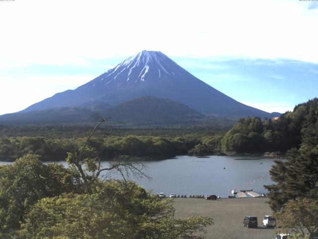 精進湖からの富士山