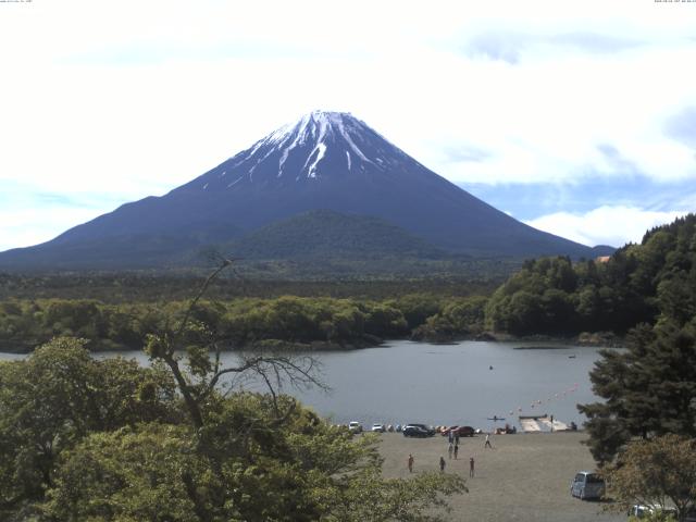 精進湖からの富士山