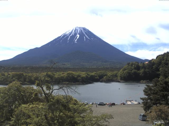 精進湖からの富士山