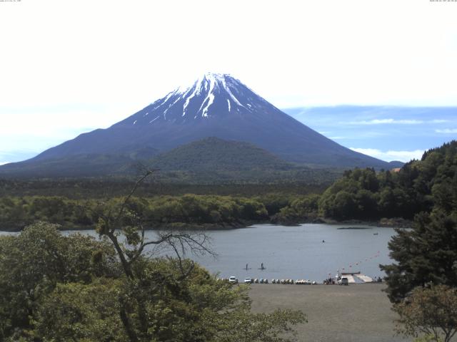 精進湖からの富士山