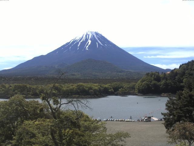 精進湖からの富士山